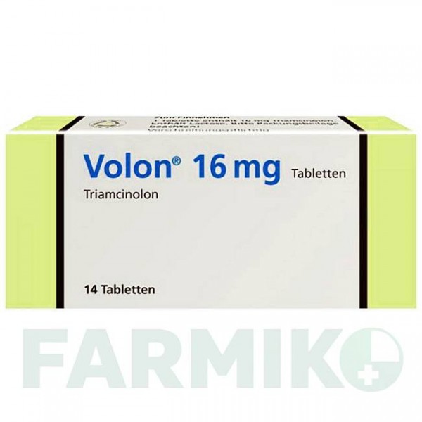 ВОЛОН (VOLON) 16 мг таблетки 14 шт - Триамцинолон DERMAPHARM