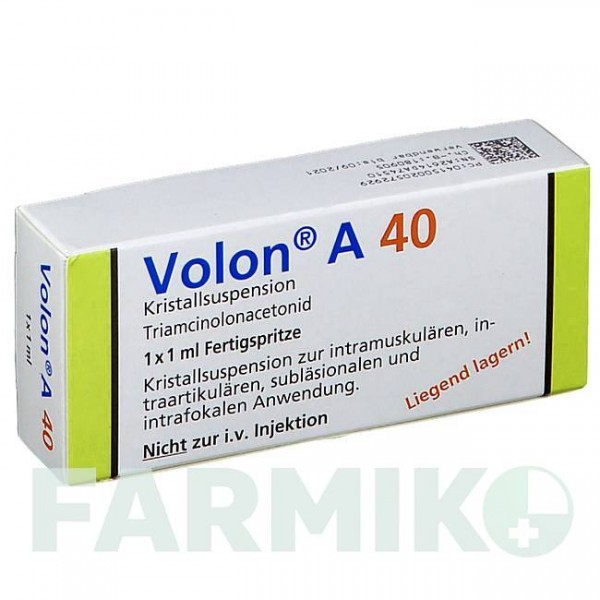ВОЛОН (VOLON) 40 шприци 1 мл - Триамцинолон депо DERMAPHARM