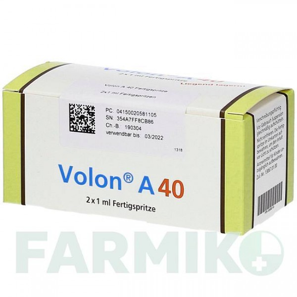 ВОЛОН (VOLON) 40 шприци 2x1 мл - Триамцинолон депо DERMAPHARM