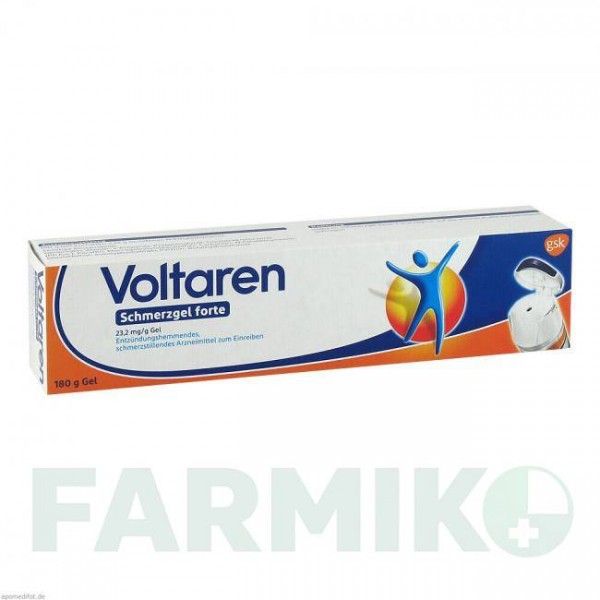 ВОЛЬТАРЕН (VOLTAREN) 23,2 мг/г гель 180 г - Диклофенак GLAXOSMITHKLINE