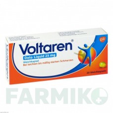 ВОЛЬТАРЕН (VOLTAREN) 25 мг капсули 20 шт - Диклофенак GLAXOSMITHKLINE