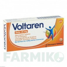 ВОЛЬТАРЕН (VOLTAREN) 25 мг таблетки 20 шт - Диклофенак GLAXOSMITHKLINE