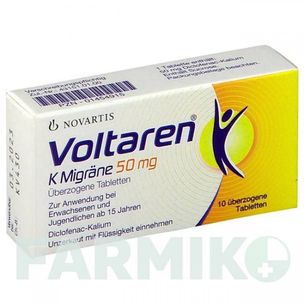 ВОЛЬТАРЕН (VOLTAREN) 50 мг таблетки 10 шт - Диклофенак NOVARTIS