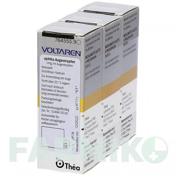 ВОЛЬТАРЕН (VOLTAREN) капли 3x5 мл - Диклофенак EMRA-MED