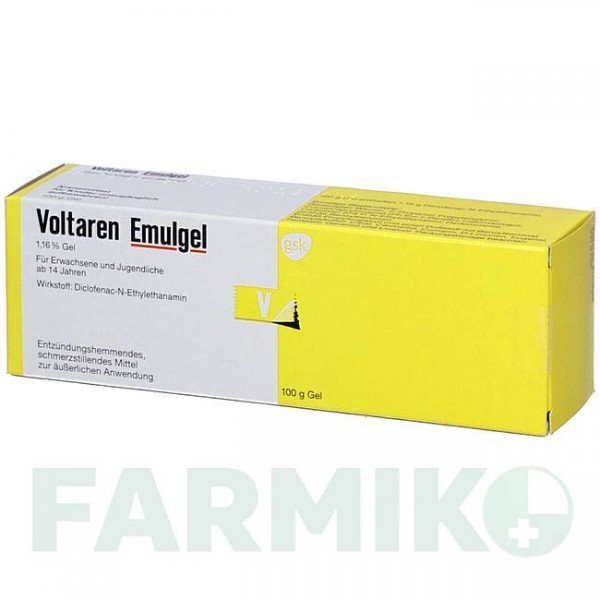ВОЛЬТАРЕН (VOLTAREN) гель 100 г - Диклофенак GLAXOSMITHKLINE
