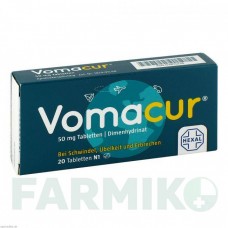 ВОМАКУР (VOMACUR) таблетки 20 шт - Дименгідринат HEXAL