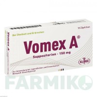 ВОМЕКС (VOMEX) 150 мг супозиторії 10 шт - Дименгідринат KLINGE PHARMA