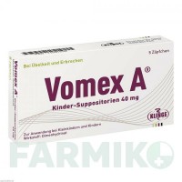 ВОМЕКС (VOMEX) 40 мг супозиторії 5 шт - Дименгідринат KLINGE PHARMA