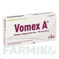 ВОМЕКС (VOMEX) 70 мг супозиторії 10 шт - Дименгідринат KLINGE PHARMA