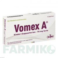 ВОМЕКС (VOMEX) 70 мг супозиторії 5 шт - Дименгідринат KLINGE PHARMA