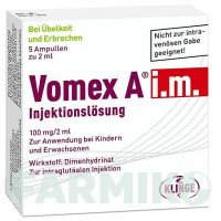 ВОМЕКС (VOMEX) розчин 5x2 мл - Дименгідринат KLINGE PHARMA