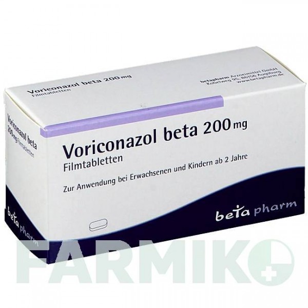 ВОРИКОНАЗОЛ (VORICONAZOL) 200 мг таблетки 30 шт - Вориконазол BETAPHARM