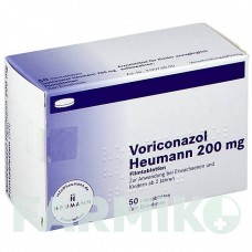 ВОРИКОНАЗОЛ (VORICONAZOL) 200 мг таблетки 50 шт - Вориконазол HEUMANN PHARMA