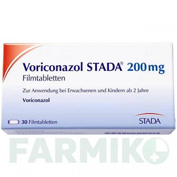 ВОРИКОНАЗОЛ (VORICONAZOL) 200 мг таблетки 30 шт - Вориконазол STADAPHARM