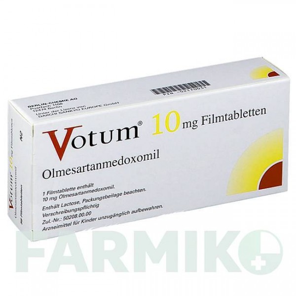ВОТУМ (VOTUM) 10 мг таблетки 56 шт - Олмесартан BERLIN-CHEMIE