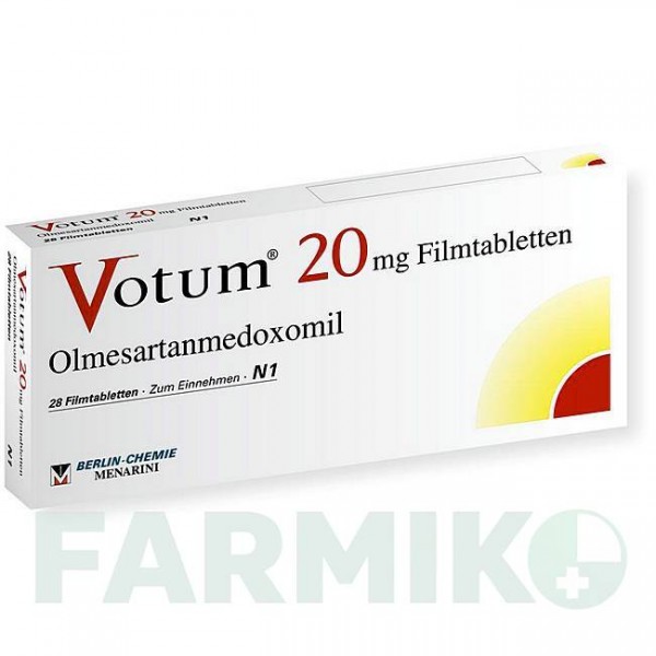 ВОТУМ (VOTUM) 20 мг таблетки 28 шт - Олмесартан BERLIN-CHEMIE