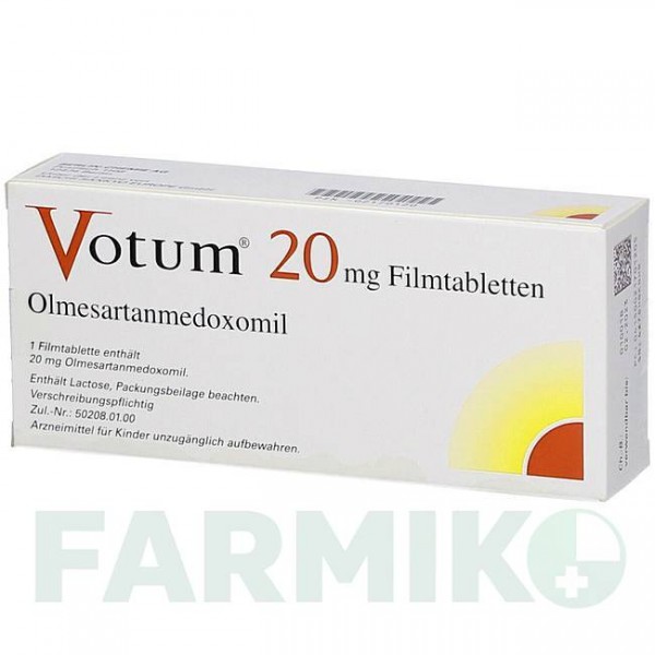 ВОТУМ (VOTUM) 20 мг таблетки 56 шт - Олмесартан BERLIN-CHEMIE