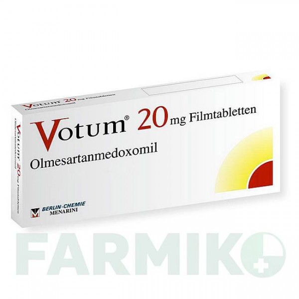 ВОТУМ (VOTUM) 20 мг таблетки 98 шт - Олмесартан BERLIN-CHEMIE