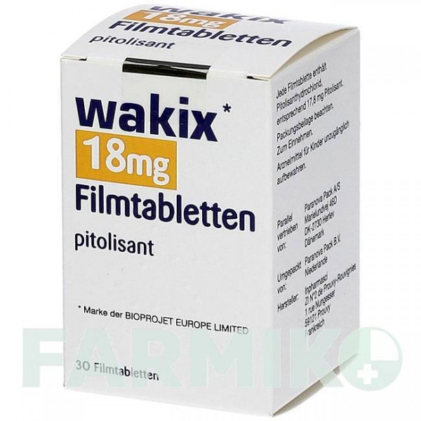ВАКІКС (WAKIX) 18 мг таблетки 30 шт - Пітолізант PARANOVA PACK