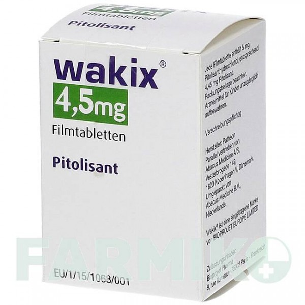 ВАКИКС (WAKIX) 4,5 мг таблетки 30 шт - Питолизант ABACUS MEDICINE