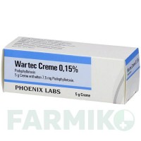 ВАРТЕК (WARTEC) 0,15% крем 5 г - Подофілотоксин PHOENIX LABS