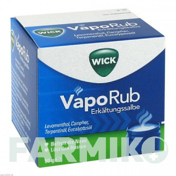 ВІК (WICK) мазь 50 г - Активні речовини WICK PHARMA