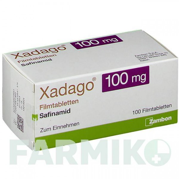 КСАДАГО (XADAGO) 100 мг таблетки 100 шт - Сафинамид ZAMBON