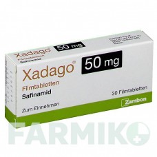 КСАДАГО (XADAGO) 50 мг таблетки 30 шт - Сафинамид ZAMBON