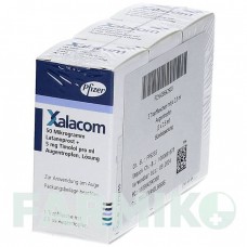 КСАЛАКОМ (XALACOM) капли 1x2,5 мл - Тимолол, Латанопрост EURIMPHARM