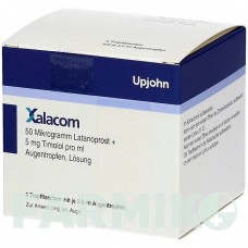 КСАЛАКОМ (XALACOM) капли 1x2,5 мл - Тимолол, Латанопрост KOHLPHARMA