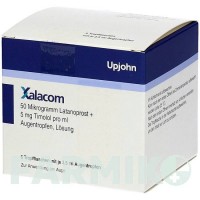 КСАЛАКОМ (XALACOM) краплі 6x2,5 мл - Тимолол, Латанопрост KOHLPHARMA