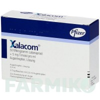 КСАЛАКОМ (XALACOM) краплі 3x2,5 мл - Тимолол, Латанопрост VIATRIS
