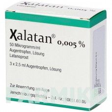 КСАЛАТАН (XALATAN) 0,005% капли 1x2,5 мл - Латанопрост AXICORP PHARMA
