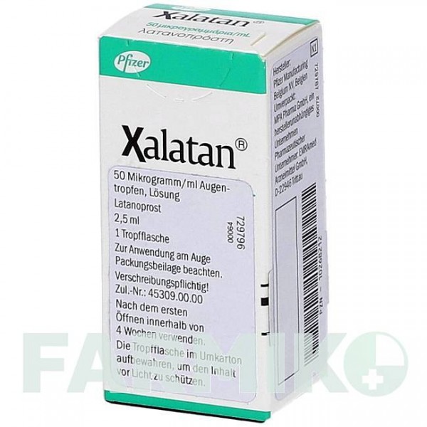 КСАЛАТАН (XALATAN) 0,005% капли 1x2,5 мл - Латанопрост EMRA-MED