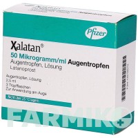 КСАЛАТАН (XALATAN) 50 мкг/мл краплі 3x2,5 мл - Латанопрост ABACUS MEDICINE