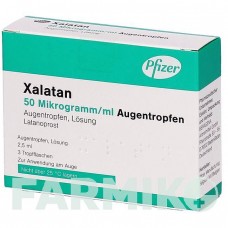 КСАЛАТАН (XALATAN) 50 мкг/мл краплі 3x2,5 мл - Латанопрост DOCPHARM