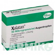 КСАЛАТАН (XALATAN) 50 мкг/мл краплі 3x2,5 мл - Латанопрост VIATRIS