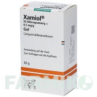 КСАМИОЛ (XAMIOL) 50 мкг/г + 0,5 мг/г гель 60 г - Кальципотриол, Бетаметазон EURIMPHARM