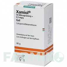 КСАМІОЛ (XAMIOL) 50 мкг/г + 0,5 мг/г гель 60 г - Кальципотріол, Бетаметазон EURIMPHARM