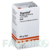 КСАМІОЛ (XAMIOL) 50 мкг/г + 0,5 мг/г гель 60 г - Кальципотріол, Бетаметазон LEO PHARMA