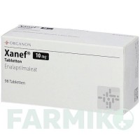КСАНЕФ (XANEF) 10 мг таблетки 98 шт - Эналаприл ORGANON