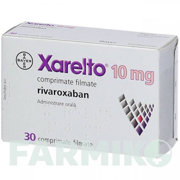 КСАРЕЛТО (XARELTO) 10 мг таблетки 30 шт - Ривароксабан AXICORP PHARMA