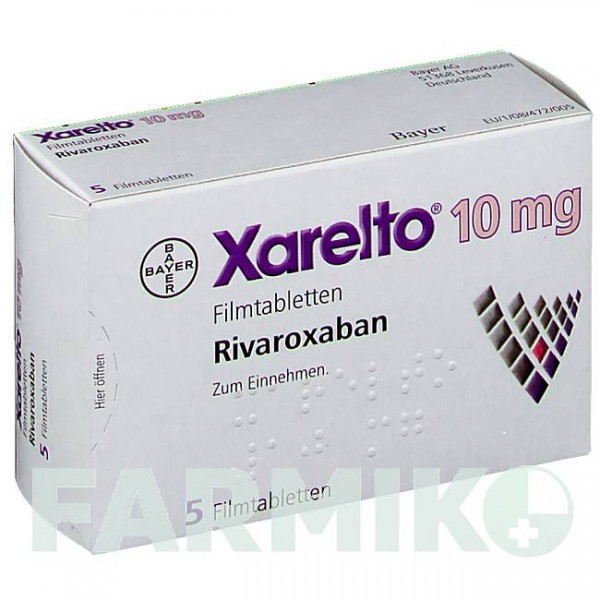 КСАРЕЛТО (XARELTO) 10 мг таблетки 5 шт - Ривароксабан BAYER