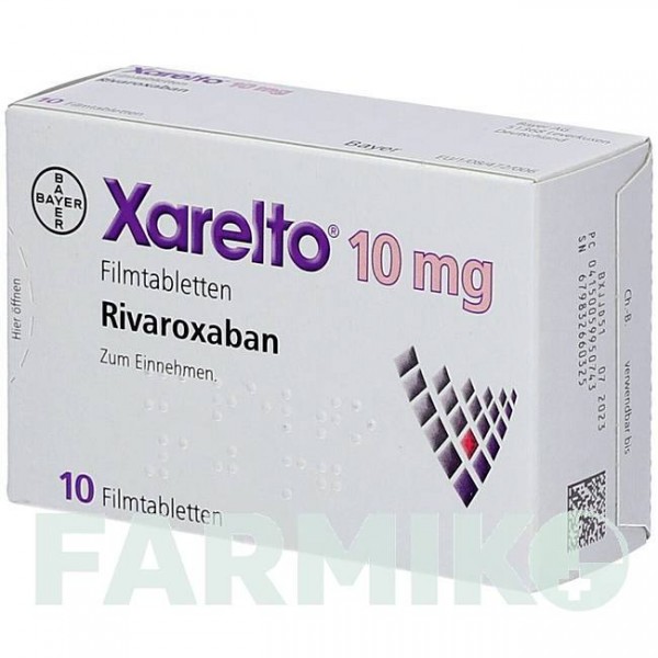 КСАРЕЛТО (XARELTO) 10 мг таблетки 10 шт - Ривароксабан BAYER