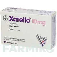 КСАРЕЛТО (XARELTO) 10 мг таблетки 10 шт - Ривароксабан DOCPHARM