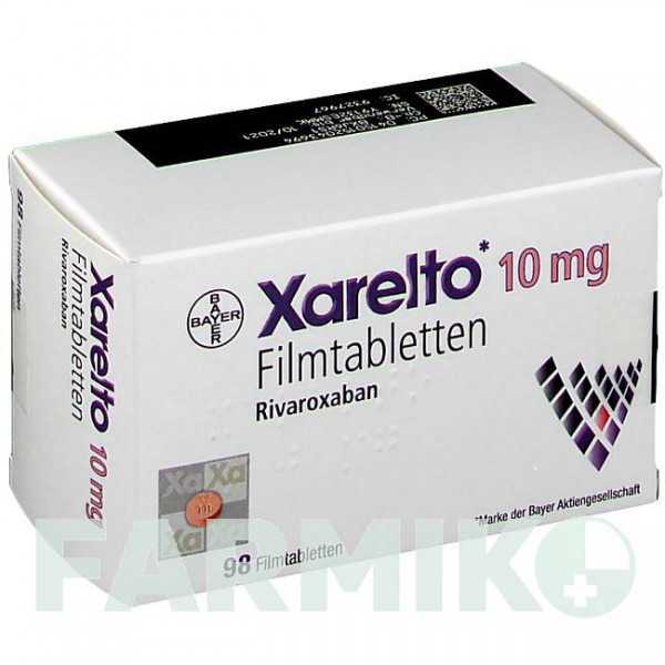 КСАРЕЛТО (XARELTO) 10 мг таблетки 10 шт - Ривароксабан EMRA-MED