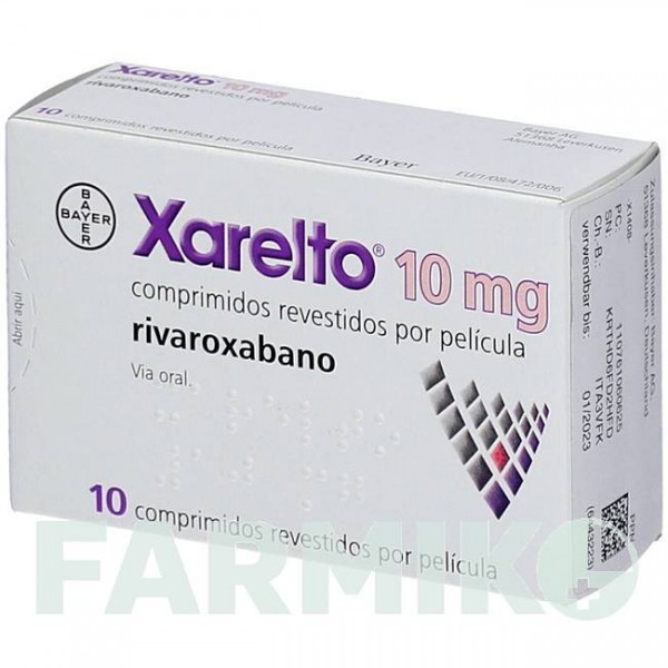КСАРЕЛТО (XARELTO) 10 мг таблетки 10 шт - Ривароксабан KOHLPHARMA