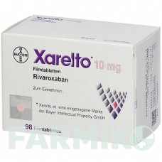 КСАРЕЛТО (XARELTO) 10 мг таблетки 98 шт - Ривароксабан KOHLPHARMA