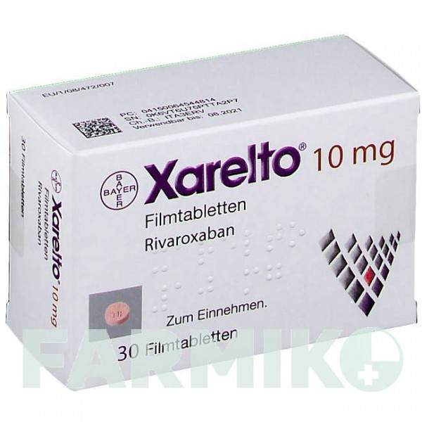 КСАРЕЛТО (XARELTO) 10 мг таблетки 30 шт - Ривароксабан ORIFARM