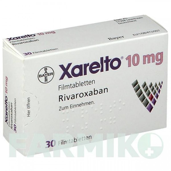КСАРЕЛТО (XARELTO) 10 мг таблетки 10 шт - Ривароксабан PHARMA GERKE